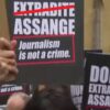 Londra,  protesta no a estradizione di Julian Assange