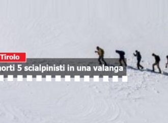 Tirolo: morti 5 scialpinisti in una valanga