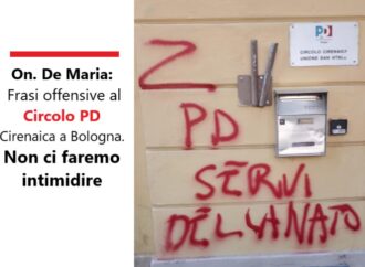 De Maria. Ucraina. Frasi offensive al Circolo PD Cirenaica a Bologna. Non ci faremo intimidire