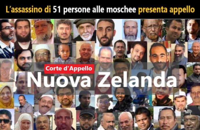 Nuova Zelanda, l’assassino di 51 persone alle moschee presenta appello