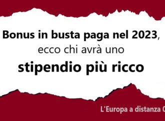 Stipendi, Bonus in busta paga 2023