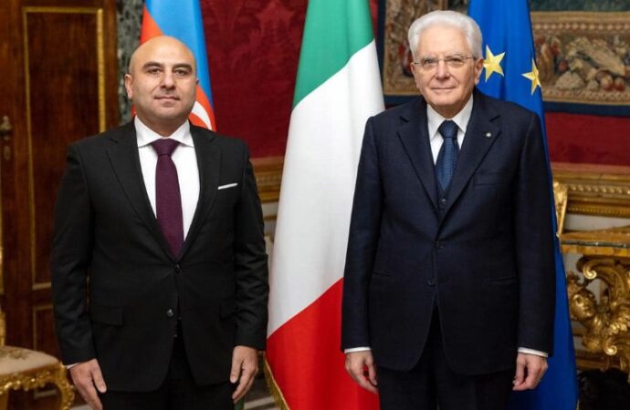 L’Ambasciatore dell’Azerbaigian Aslanov presenta le sue Credenziali al Presidente Mattarella