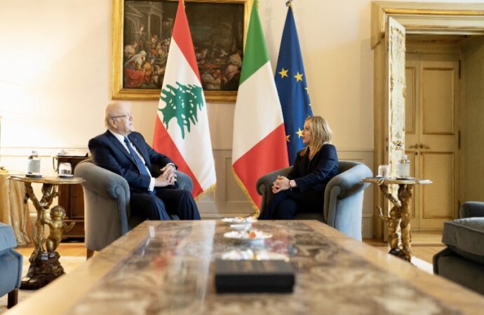 Italia-Libano, Meloni riceve Miqati: “Ribadito il sostegno dell’Italia”