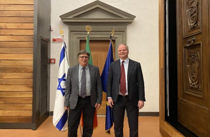 L’Ambasciatore di Israele Alon Bar in visita alla Galleria degli Uffizi