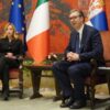 Serbia-Italia: Vucic, Meloni rappresenta leader a livello europeo e mondiale