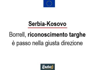 Serbia-Kosovo: Borrell, riconoscimento targhe è passo nella giusta direzione