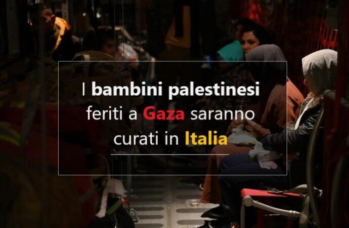 I bambini palestinesi feriti a Gaza saranno curati in Italia