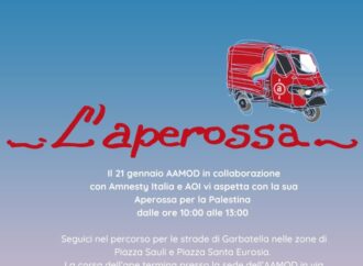 L’Aperossa in piazza per il popolo palestinese