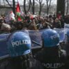 Cortei pro Palestina a Napoli e Torino, tensioni e feriti