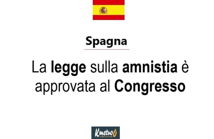 Spagna, la legge sulla amnistia è approvata al Congresso