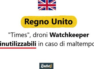 “Times”, droni di sorveglianza britannici Watchkeeper inutilizzabili in caso di maltempo