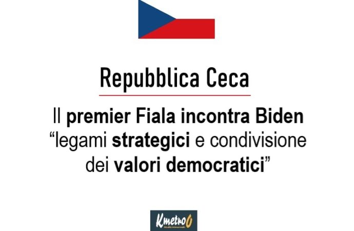 Repubblica Ceca, il premier Fiala incontra Biden “legami strategici”