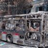Roma, bus a fuoco: bruciate anche un’auto in sosta, gazebo e alberi
