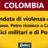Colombia: ondata di violenza, Petro riunisce a Cali vertici sicurezza