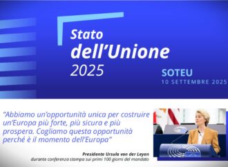 Mercoledì 10 settembre mattina, il discorso sullo stato dell’Unione europea di Ursula von der Leyen